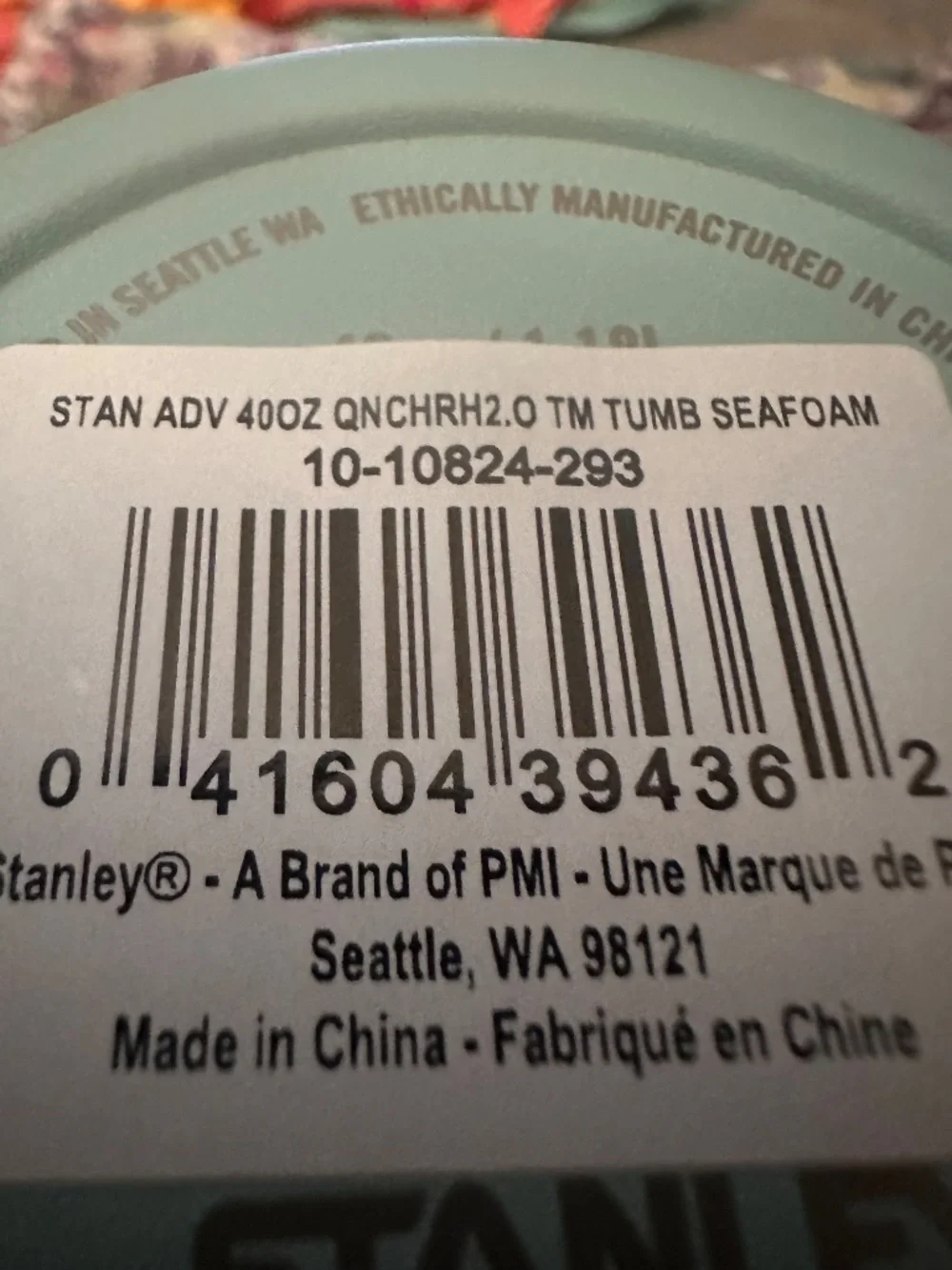 NEW STANLEY TUMBLER SEAFOAM GREEN 40iz - Picture 3 of 4